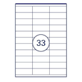 Blanco etiket 70 x 25,4 mm