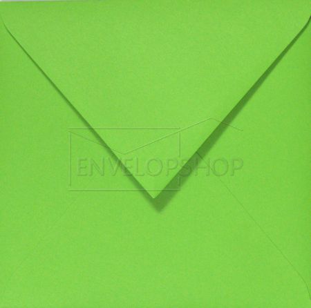 Ruimteschip mesh Meedogenloos Vierkante groene envelop formaat 140 x 140 mm (14 x 14 cm)