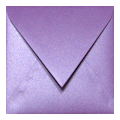 Vierkante envelop metallic / parelmoer paars